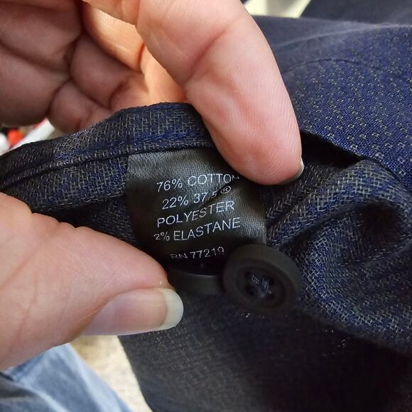 Awearness Kenneth Cole Button Up-Blue-Men's L - Picture 4 of 7